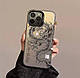 Чохол на Iphone 12 Pro Max глянцевий з драконом, захисний, чорний - фото 1 - id-p2473559575