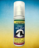 Спрей для взуття Sanitizer forte протигрибковий для будь якого типу взуття, фото 3