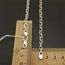 Чоловіча срібна цепочка якірне плетіння - якір. Ланцюг якірний срібло 925. Довжина 60 см, фото 5