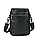 Чоловіча маленька шкіряна сумочка TIDING BAG 1633A чорна, фото 5