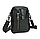 Чоловіча маленька шкіряна сумочка TIDING BAG 1633A чорна, фото 4