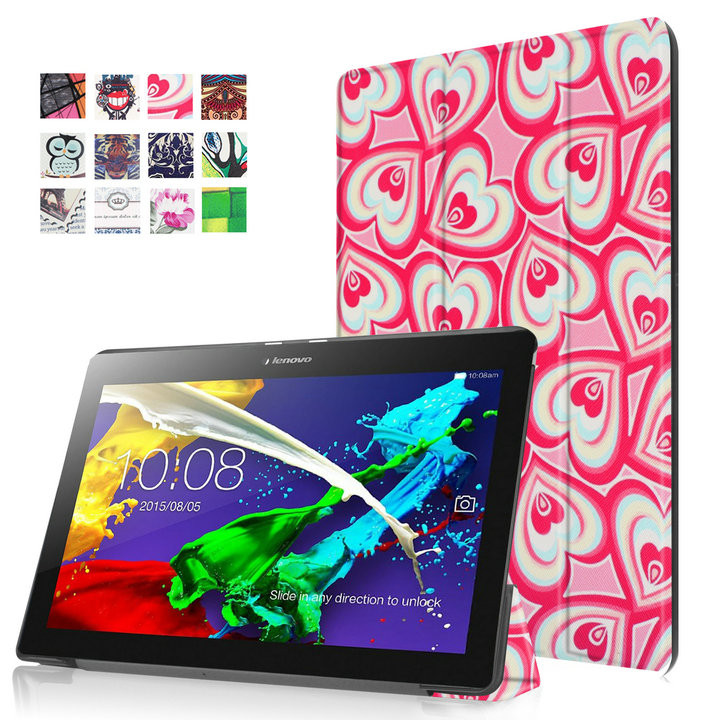 Чехол Lenovo Tab 2 A10-30 X30F X30L Ultra Slim Pink Hearts