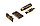 Бритва Т-подібна Pearl STR-99 & TRC-01 Travel Razor Antique Brass Closed Comb, фото 3