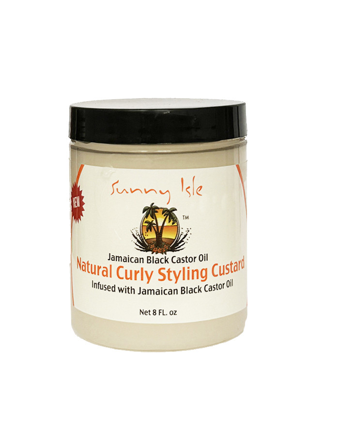 Крем для укладання кучерявого волосся Sunny Isle Jamaican Black Castor Oil Curly Styling Custard 8 унцій (236,588 г)