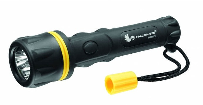 Ліхтарик ручний Falcon Eye FHH0021, 2xAA, 3 LED, ABS корпус з прогумованою поверхнею, фото 1
