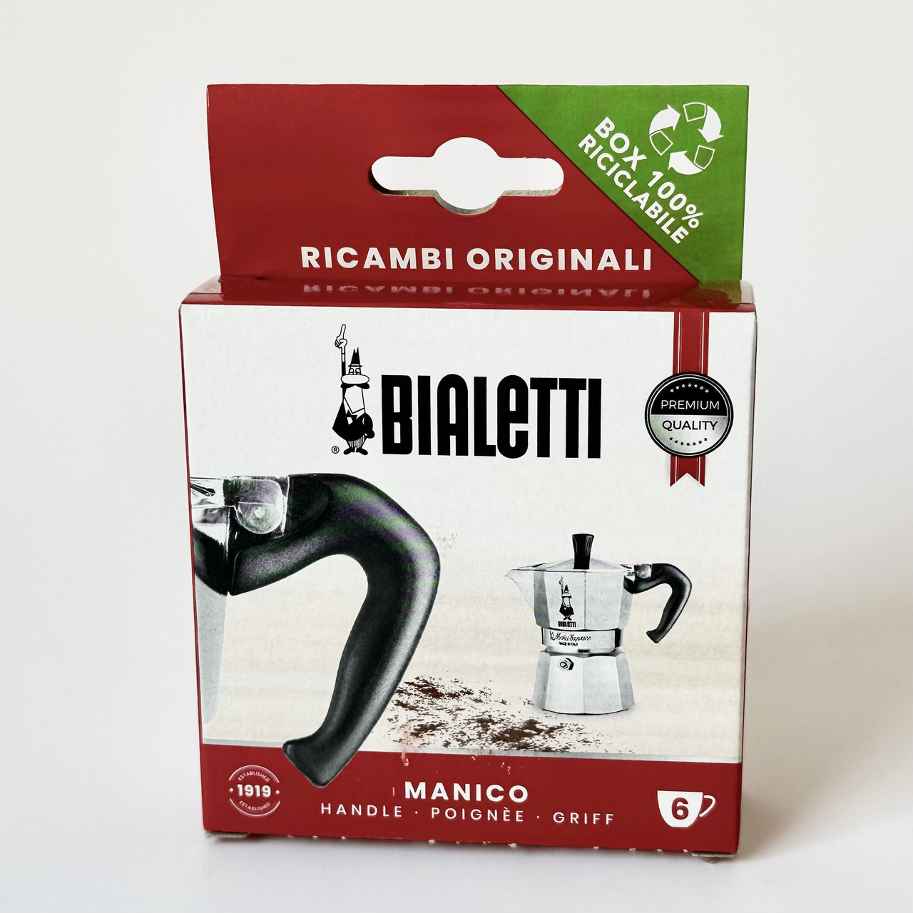 Ручка для гейзерних кавоварок Bialetti (6ч) 990800243/NP