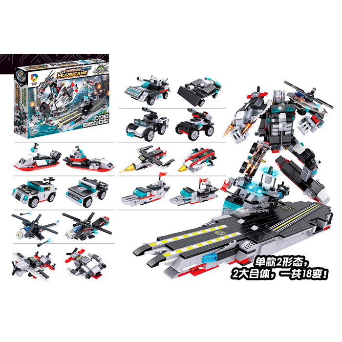 Конструктор 42006 робот/авіаносець/транспорт, 713дет, фото 1