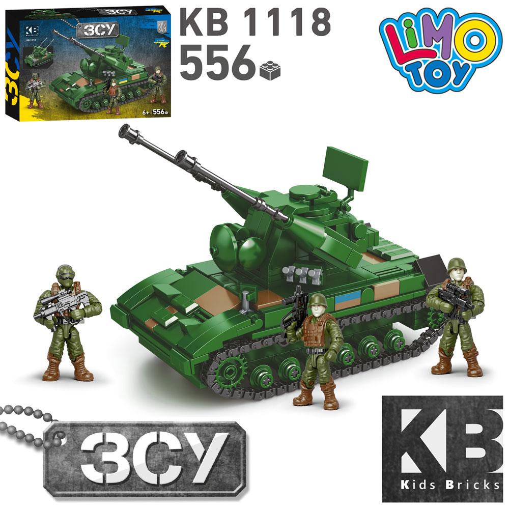 Конструктор KB 1118 військовий, танк, 508дет, фото 1