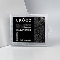 Верхні форми для нарощування нігтів Crooz Nails Forms Snake №7 (Подовжений мигдаль)