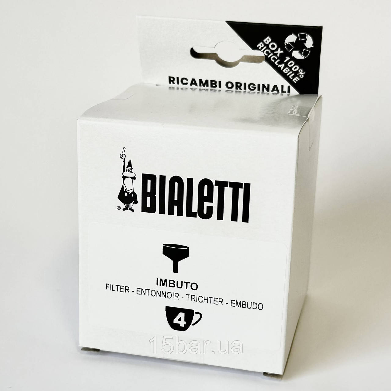 Воронка для гейзерних кавоварок Bialetti Brikka (4ч) 990800142/NP
