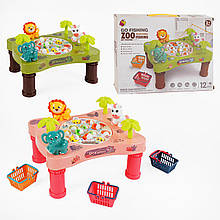 7726 В Іграшка Рибалка Зоопарк, 2 кольори, мелодія, автоматичне обертання, 12 елементів, у коробці