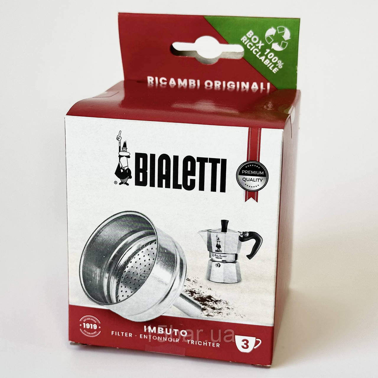 Воронка для гейзерних кавоварок Bialetti (3ч) 990800133/NP
