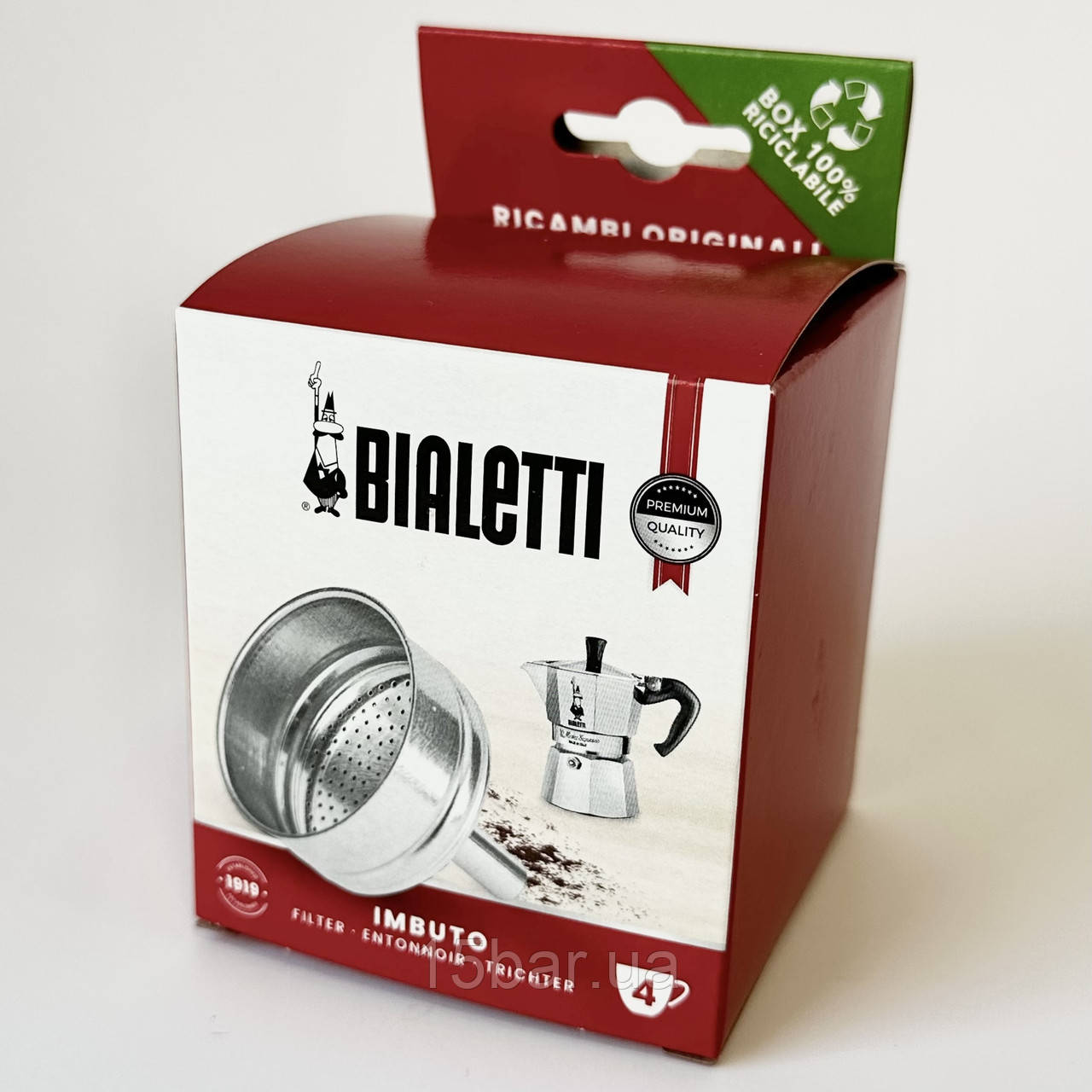 Воронка для гейзерних кавоварок Bialetti (4ч) 990800134/NP
