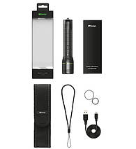 Ручний ліхтарик GP PR57-BB1, Cree XP-L 1000Lm, 18650, 2600mAh, micro-USB, Focus, IPX4, 5 режимів,, фото 5