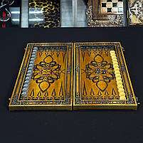 Нарди дерев'яні ручної роботи Діва 48х23см подарункові, фото 7