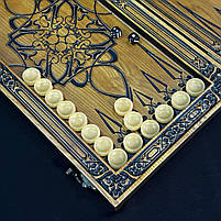 Нарди дерев'яні ручної роботи Діва 48х23см подарункові, фото 10