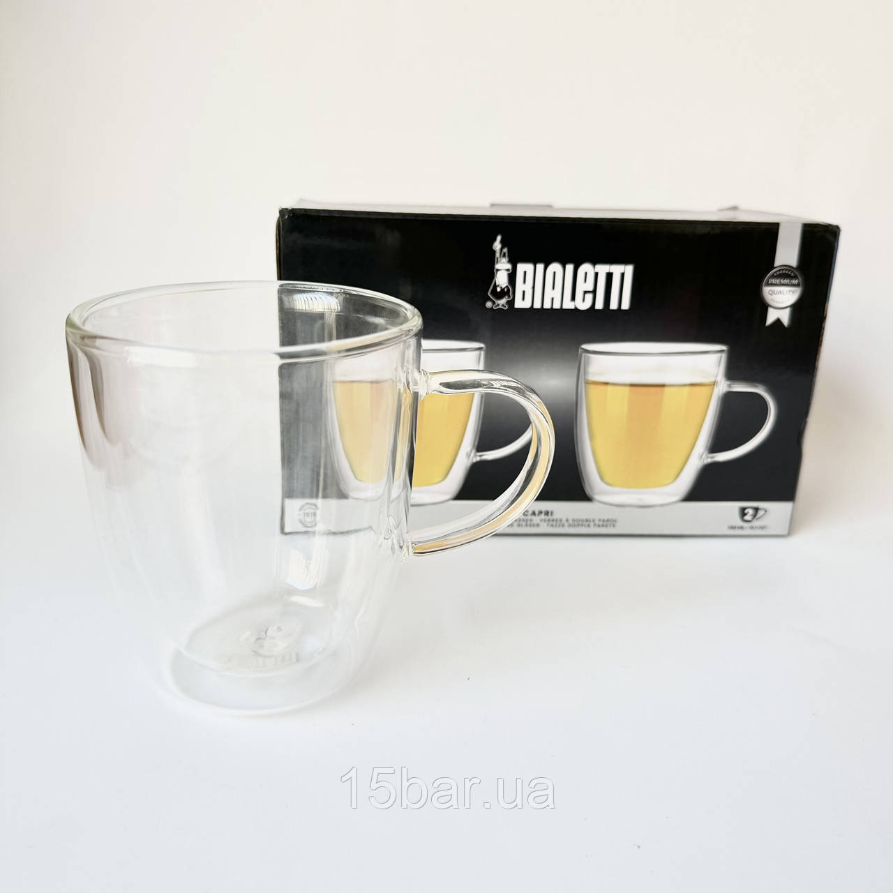 Набір кухлів з подвійними стінками Bialetti Capri (350мл 2 шт) 99DBW010