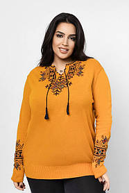 Светр вишиванка жіноча батал р.52-56