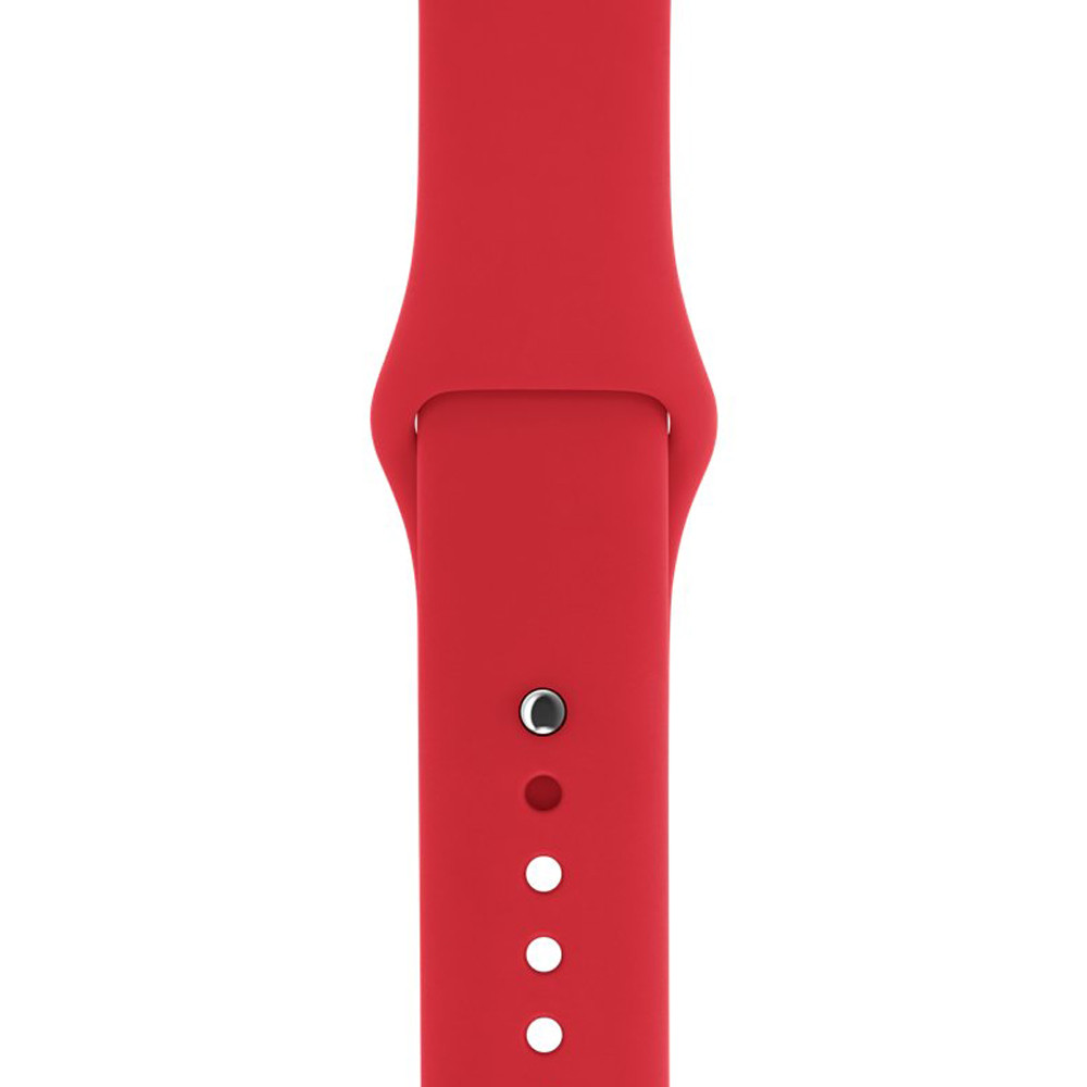 Силіконовий ремінець для Apple watch 42mm/44mm/45mm/49mm red, фото 1