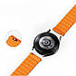 Ремінець Dux Ducis 20mm LD Version для Samsung Galaxy Watch 6 | 6 Pro | 6 Classic | 5 | 5 Pro | 5 Classic Grey Orange, фото 2
