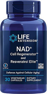 Life Extension NAD+ Cell Regenerator and Resveratrol 30 капсул