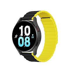 Ремінець Dux Ducis 22mm LD Version для Samsung Galaxy Watch 3 45 mm / S3 / Huawei Watch Ultimate / GT3 SE 46 mm Black Yellow