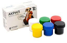 Фарби акрилові 7С: 6 кол/10 мл
