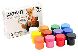 Фарби акрилові 7С: 12 кол/10 мл
