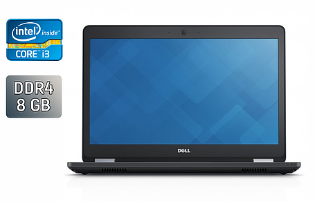 Ноутбук Dell Latitude E5470/ 14" (1366x768)/ Core i3-6100U/ 8 GB RAM/ 256 GB SSD/ HD 520, фото 1