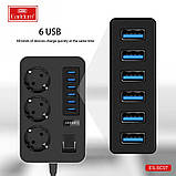 Фільтр живлення 6U | 3P | 3.1A | 2m — Earldom ES-SC07, фото 3