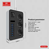 Фільтр живлення 6U | 3P | 3.1A | 2m — Earldom ES-SC07, фото 4