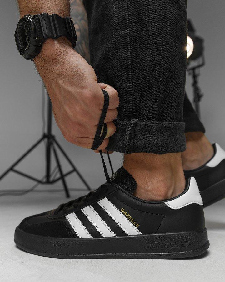 Чоловічі кросівки adidas gazelle black НП4915, фото 1