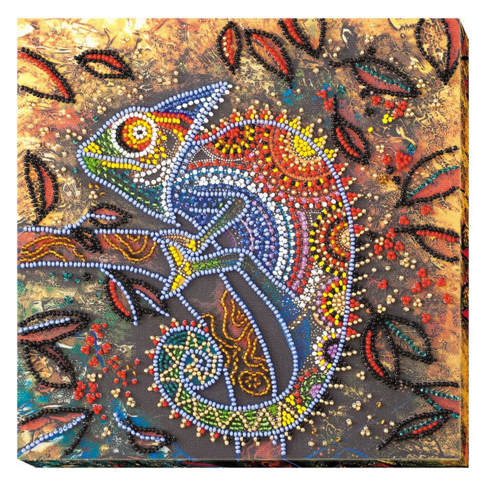 Набір-міді Для Вишивання Бісером "хамелеон" Amb-034 20х20 См Selli - фото 1 - id-p2339629660