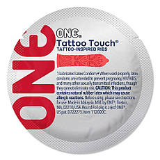 Презерватив ONE Tattoo Touch Red 1 шт., Київ