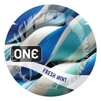 Презерватив ONE FlavorWaves 1 шт зі смаком Fresh Mint Bomba💣