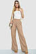 Брюки Женские Палаццо Цвет Бежевый Shopingo Штани Жіночі Палаццо Колір Бежевий - фото 2 - id-p2339725255