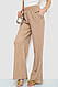 Брюки Женские Палаццо Цвет Бежевый Shopingo Штани Жіночі Палаццо Колір Бежевий - фото 3 - id-p2339725255