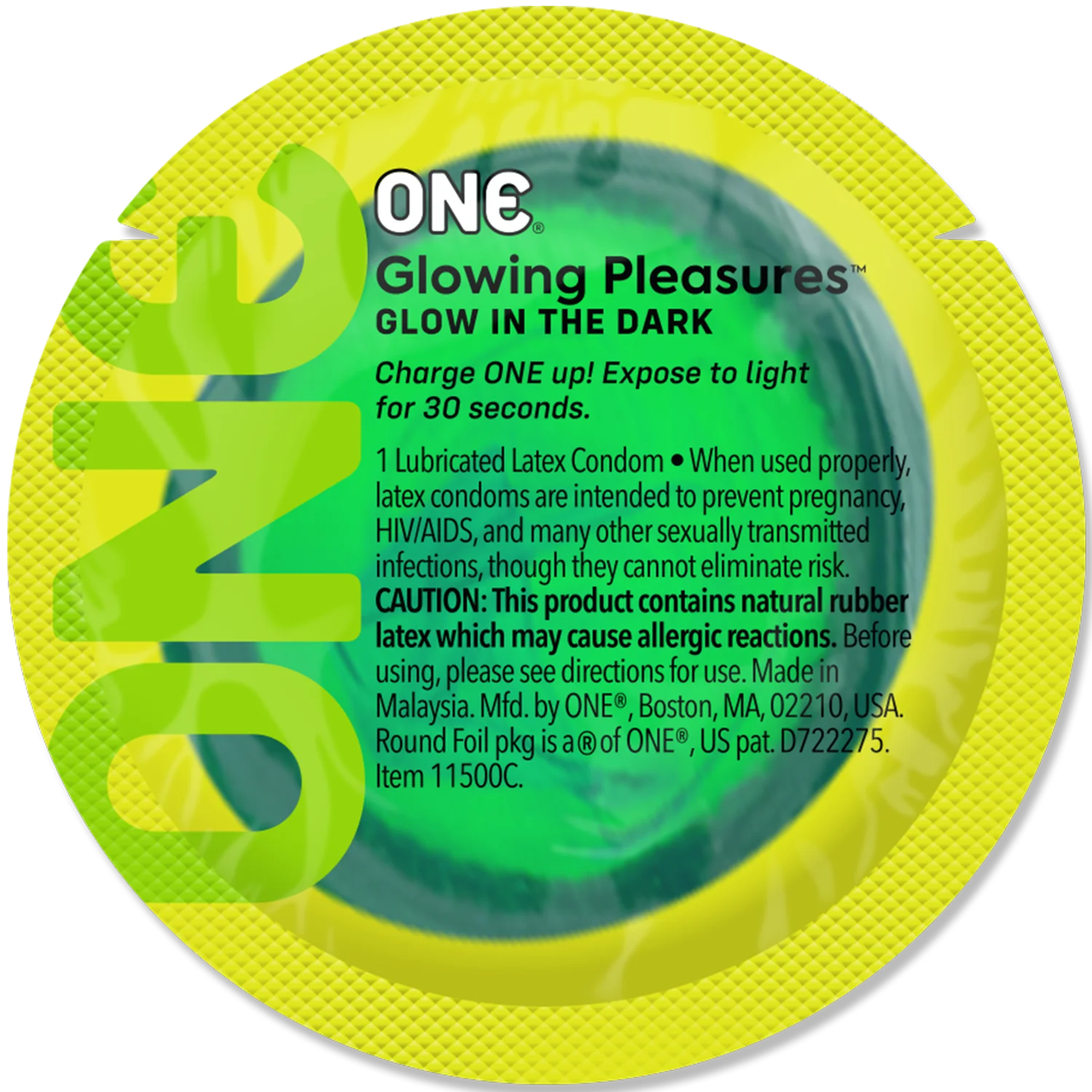 Презерватив ONE Glowing Pleasures 1 шт Кітті