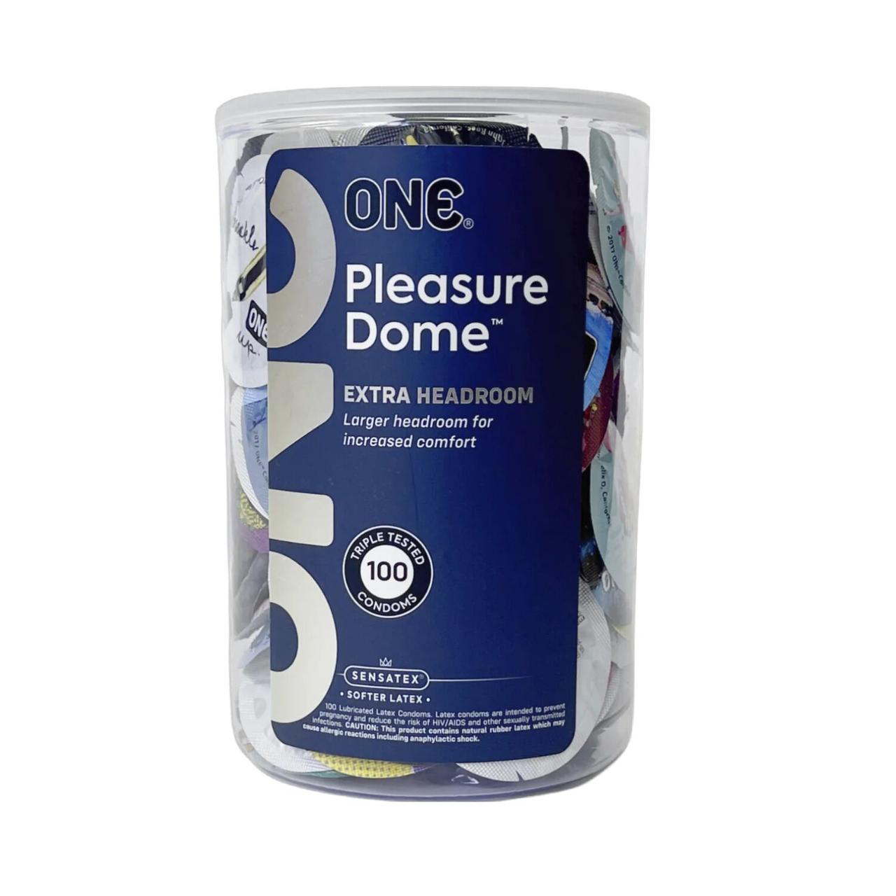 Набір презервативів ONE Pleasure Dome 100 шт, мегапак тюб Кітті
