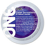 Презерватив ONE Color Sensations - Struck by ONE (Lavender) 1 шт Кітті, фото 3