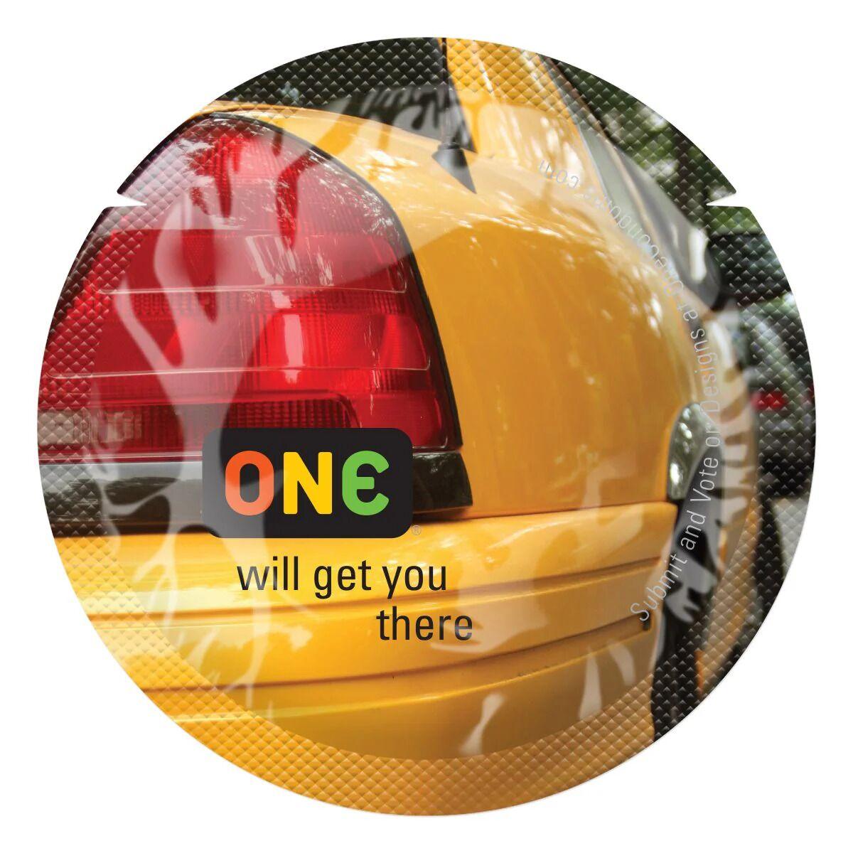 Презерватив ONE Color Sensations - ONE will get you there (Yellow) 1 шт Кітті