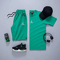 Комплект Джордан Чоловічий Зелений Футболка Шорти Костюм Jordan Green Shopingo