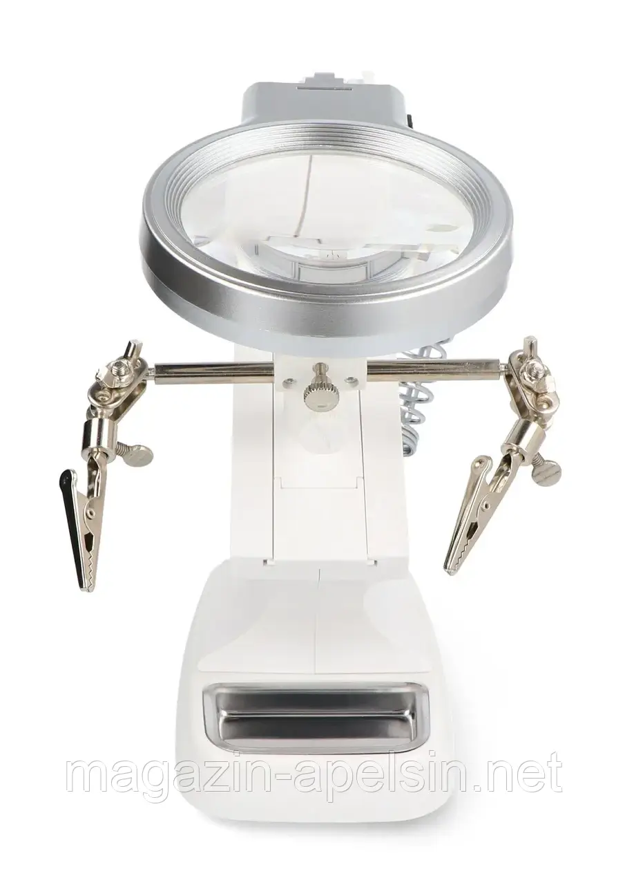 Тримач зі збільшувальним склом х3 і LED підсвічуванням - третя рука