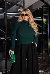 Жіночий теплий гольф у рубчик "Cool" Норма та батал