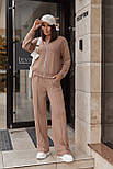 Жіночий трикотажний костюм зі штанами палаццо "Alicante" Батал, фото 3