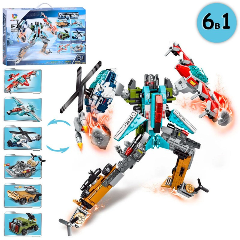 Конструктор 42008, 6в1 (робот+транспорт), 513 деталей, фото 1