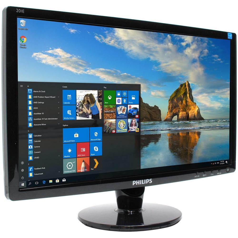 Монітор 20" 1600*900 TN Philips 201E1SB VGA чорний бв A- Гар.12міс! #