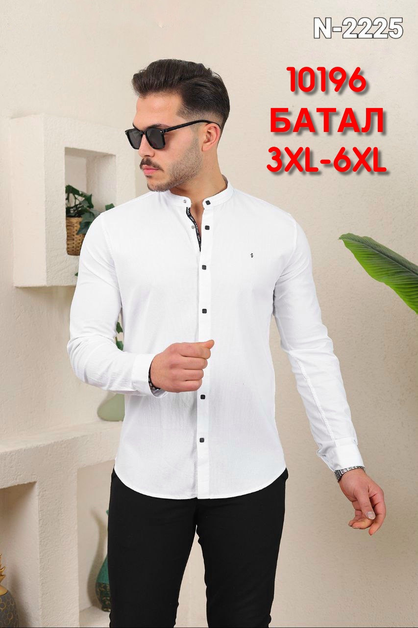 Батальна сорочка Sarino з довгим рукавом (стійка, структура) мод.2225