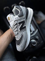 Жіночі кросівки New Balance 574 Legacy Gray Black Нью Беланс 574 сірі з чорним натуральна замша текстиль демісезон, фото 6