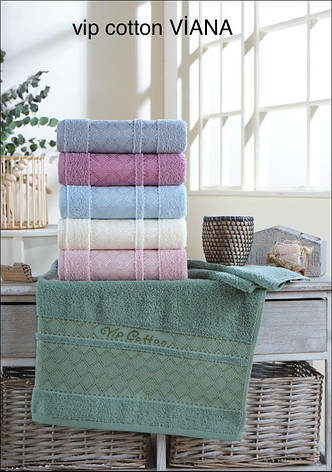Махрові рушники Cestepe Vip cotton Viana Turkey, фото 1